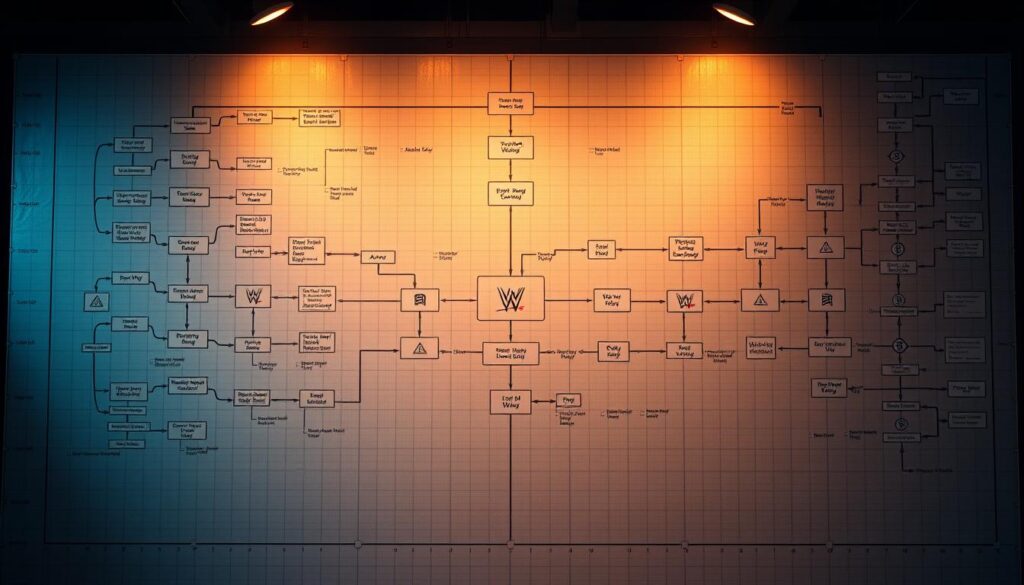 Wrestling booking alternatives flowchart
