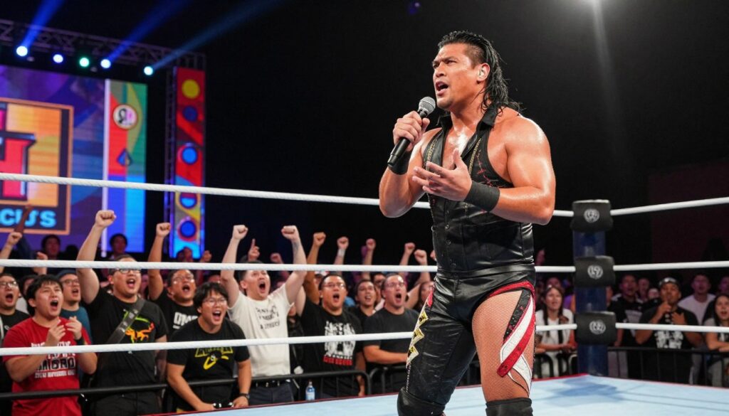 Verbal psychology and crowd control in wrestling promos Verbal psychology and crowd control in wrestling promos