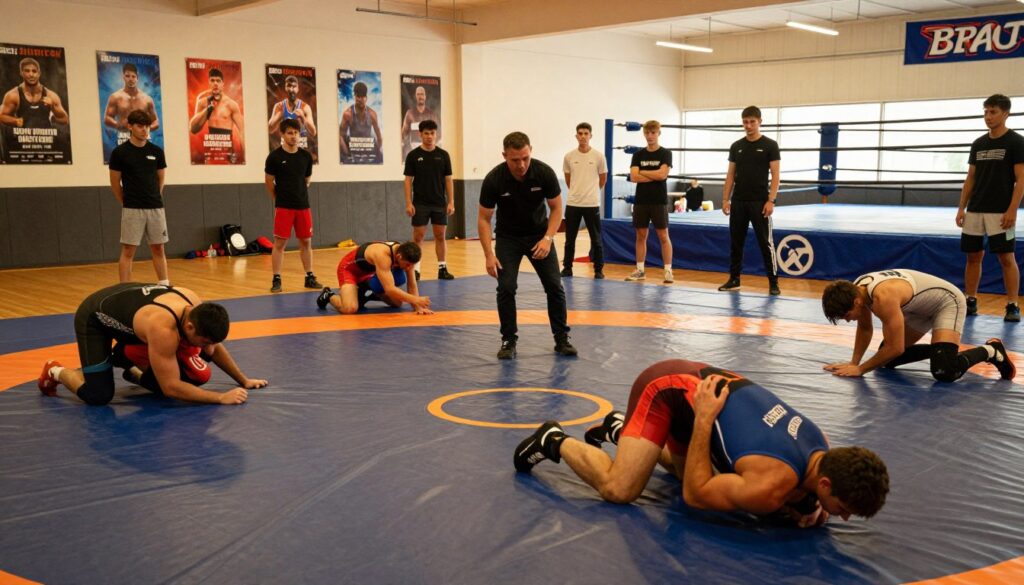 Wrestling safety and injury prevention training session Wrestling safety and injury prevention training session